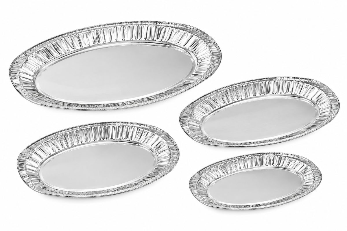 Disposable Oval Aluminum Serving Trays