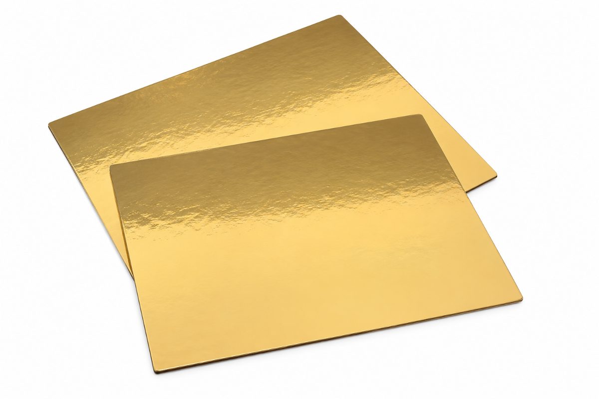 Square Gold Cake Boards
