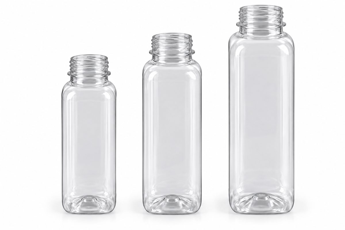 Square Plastic Bottles