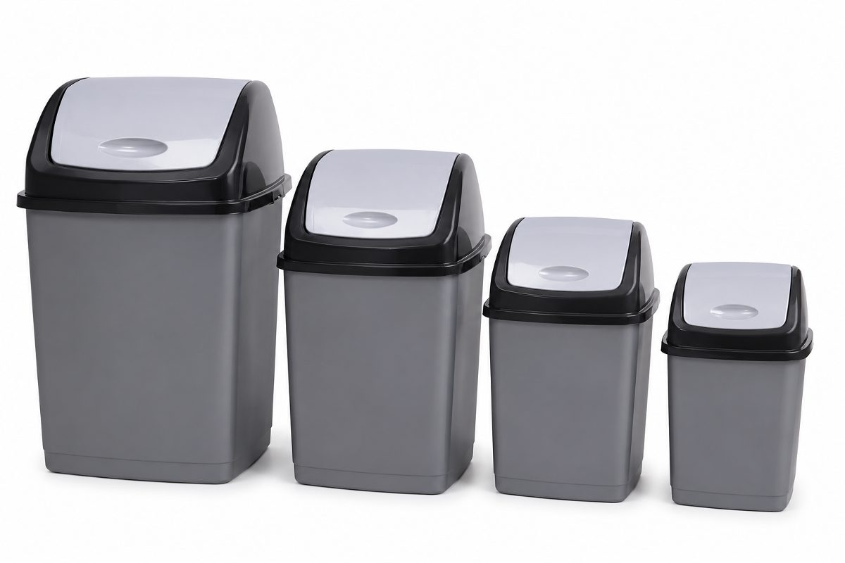 Swing-Top Trash Bin