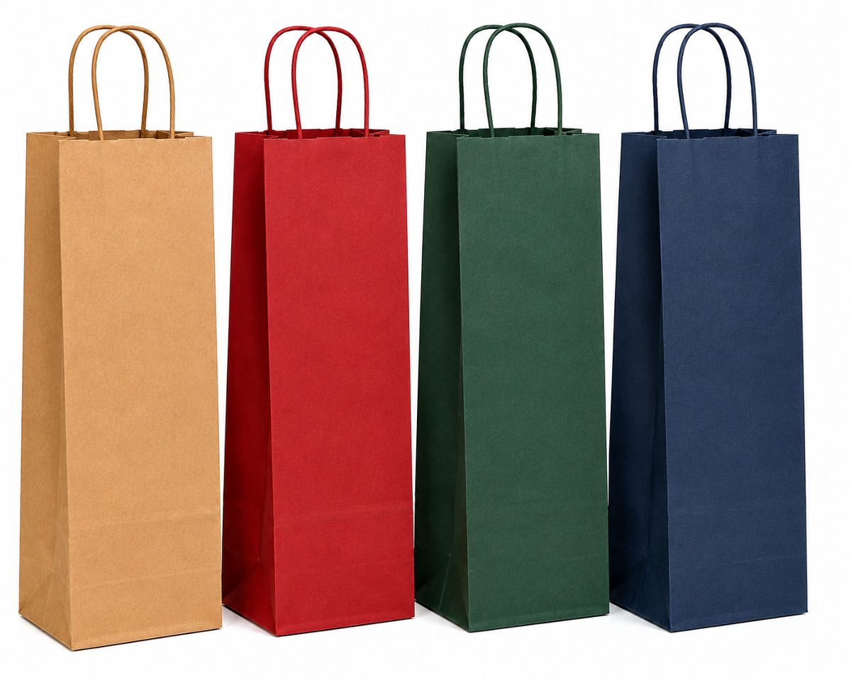 Wine Kraft Paper Bags with Handle