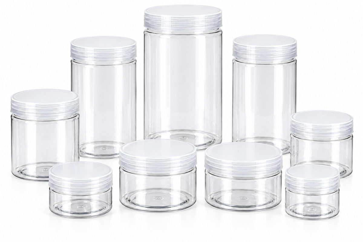 Clear Plastic Jars with Lids